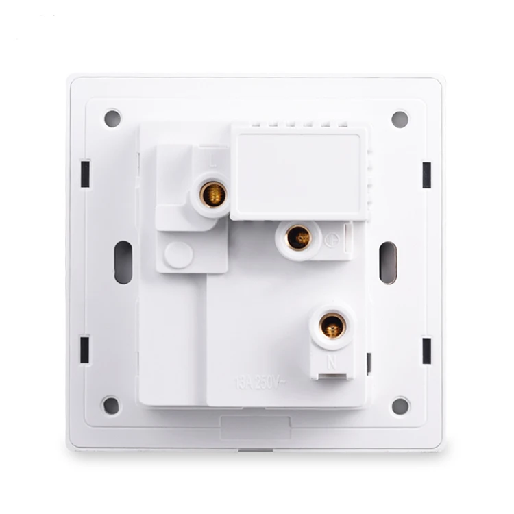 13a Universal Power Socket With Usb Wall Outlet With Led Black Glass Uk