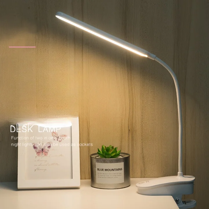 LED Eye Protection Hot Sales Dormitory Study Rechargeable Clipping Desk Lamps