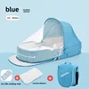 Sky blue + sunshade + pillow + cooling mat