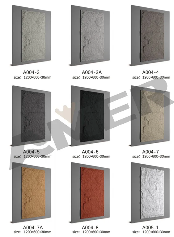 Amer 2023 Waterproof Fireproof Factory Direct Sale Faux Stone Panels Exterior Wall Pu Stone Panel Artificial Stone