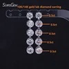 14K white gold