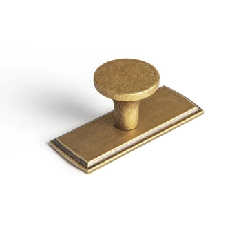 Goo-Ki Single Hole Round Cabinet Knobs with Back Plate Dresser Drawer Pulls for Kitchen Home Improvement Manufacturer Price