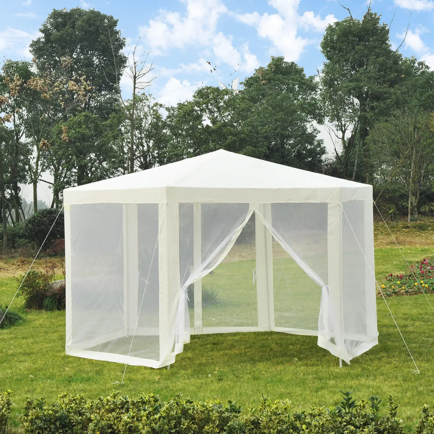 弹出式户外防水2x2x2m露台六角家具金属露台蚊帐帐篷 - buy gazebo