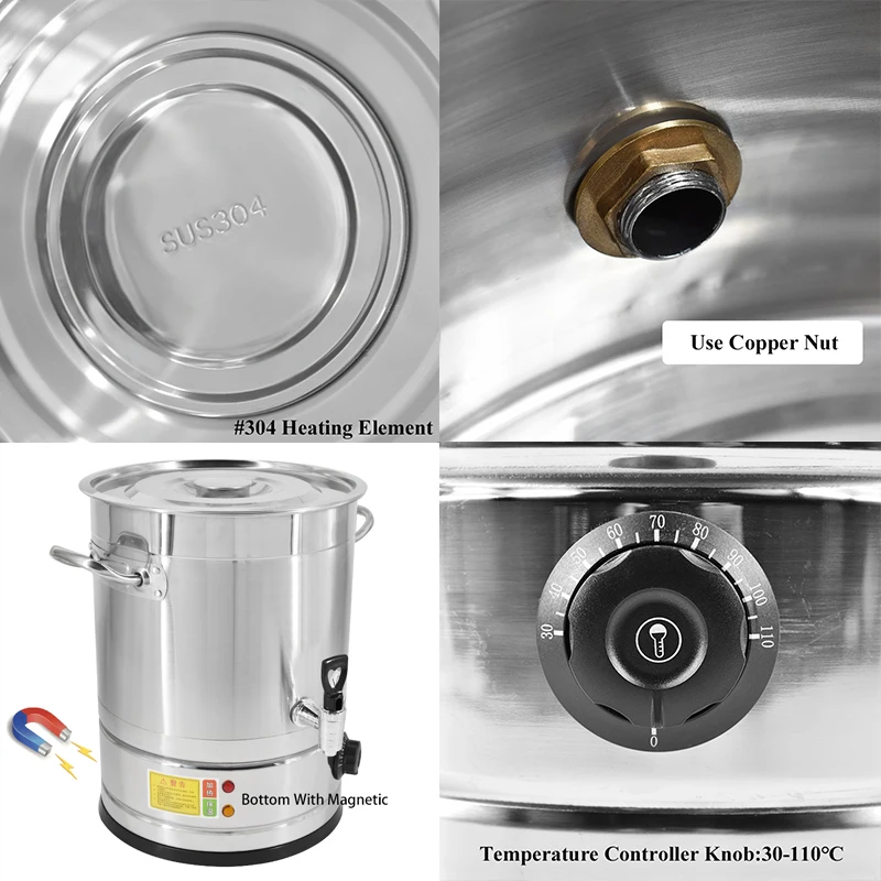 Full Stainless Steel Melting Tanks Wax Melting Tanks Wax Melters Candle