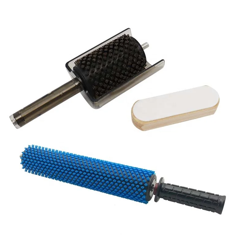 Gosknor Set 3 Spazzole Per Cera Sci E Snowboard - Nylon, Ottone E Crine Di Cavallo - Kit Pulizia E Lucidatura Per Fondo Tavole