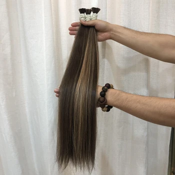 top color cabello natural Cabelo  Hair Bulk Straight Virgin Hair Human Hair Cabelo Humano Atacado cabello humano