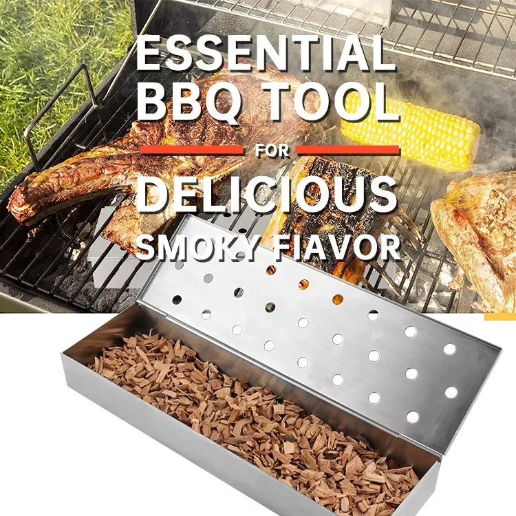 Barbecue Tool Bbq Smoke Box Smokers Accessories Barbecue Smoker Wood