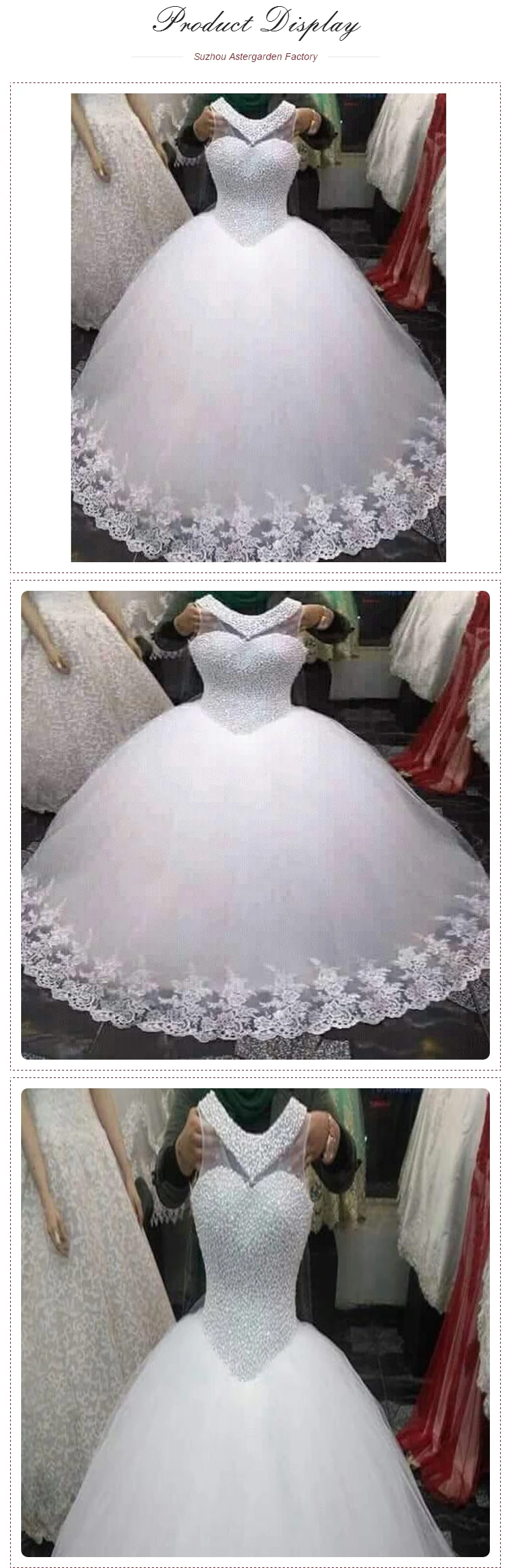 2023 Cheap Wedding Dress Bridal Gown Full Pearls Beaded Puffy Plus Size