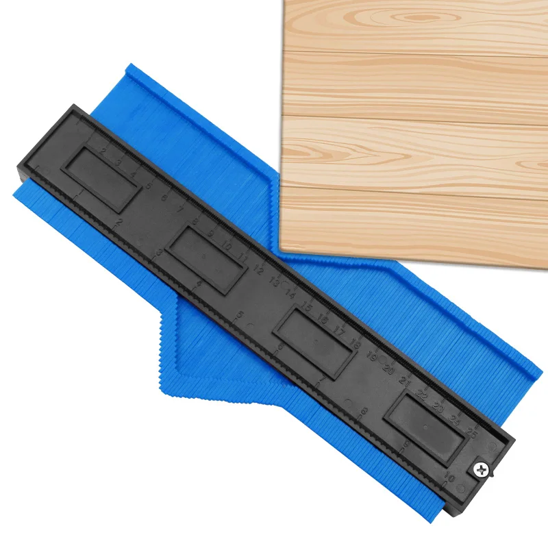 Contour Gauge Profile Duplicator Tool Adjustable Edge Shaping Wood Measure Ruler Laminate Tiles Wood Marking Tool