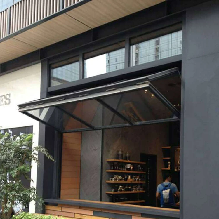 Aluminium Vertical Folding windows Push up Fold up Window