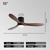 52INCH-Black + wood