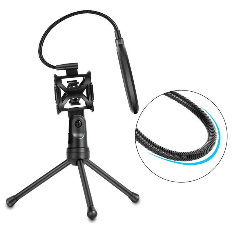 Support universel de Microphone Anti-pulvérisation, 1 pièce, support de trépied de bureau, Anti-choc