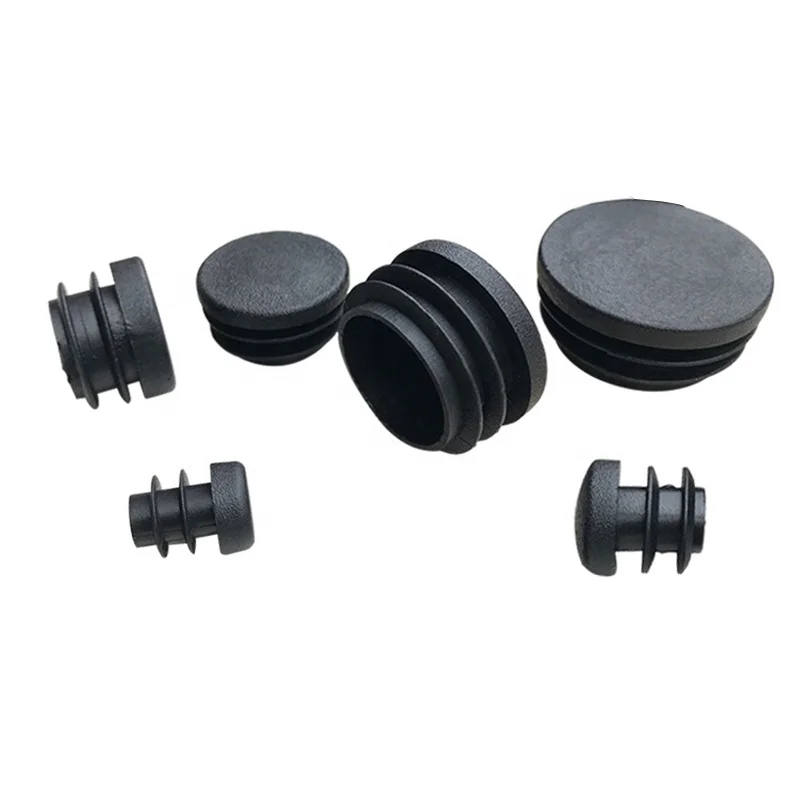 Pipe Insert Tube End Cover Round Plastic Fitting Tube End Plug for Furniture Desk Table Chair Sofa Leg Fencing Post