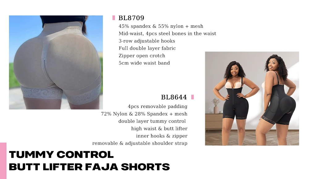 High Waisted Open Butt-Lifting Faja Short