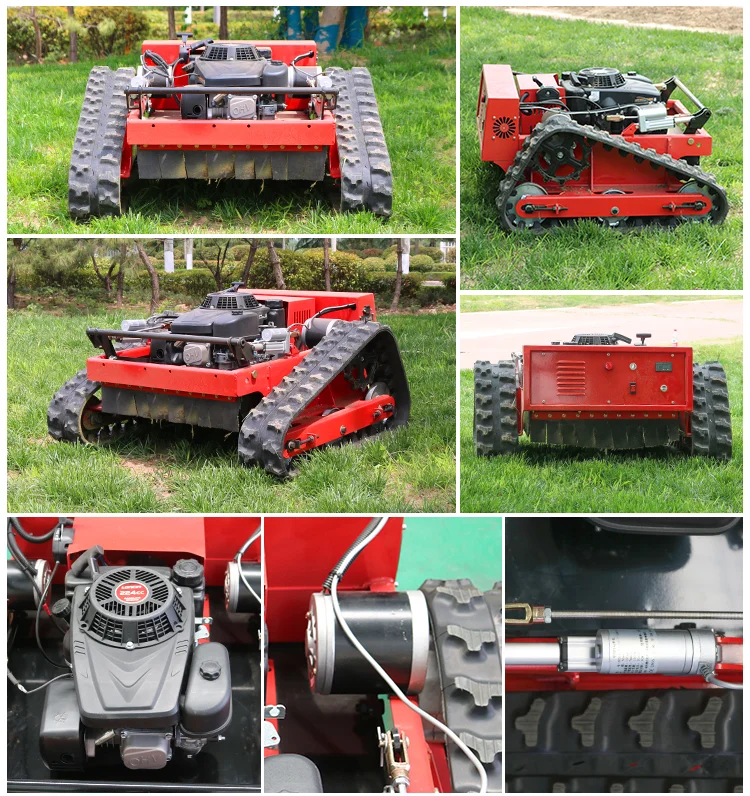 Yueshan Ce Epa Euro 5 Smart Remote Control Track Lawn Mower For Sale Self Propelled Remote 9829