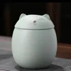 Light green-cat shaped