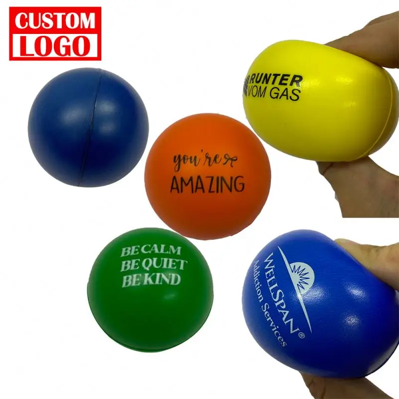 Premium 63/70mm Custom Bounce Stress Ball Squishy Squeeze, 45% OFF