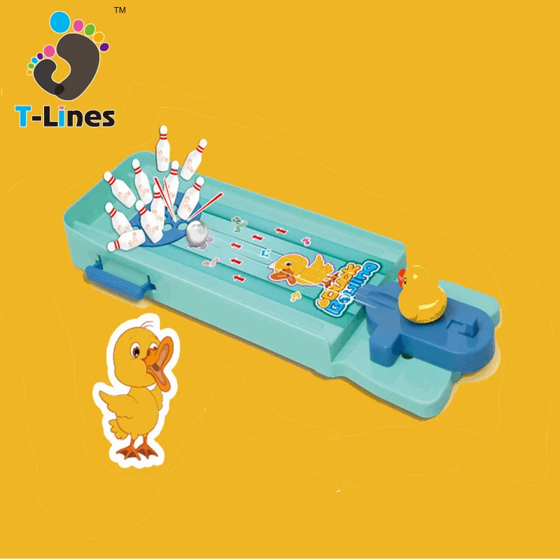 Настольная пластиковая мини-игра для боулинга хорошего качества игрушка детей и
