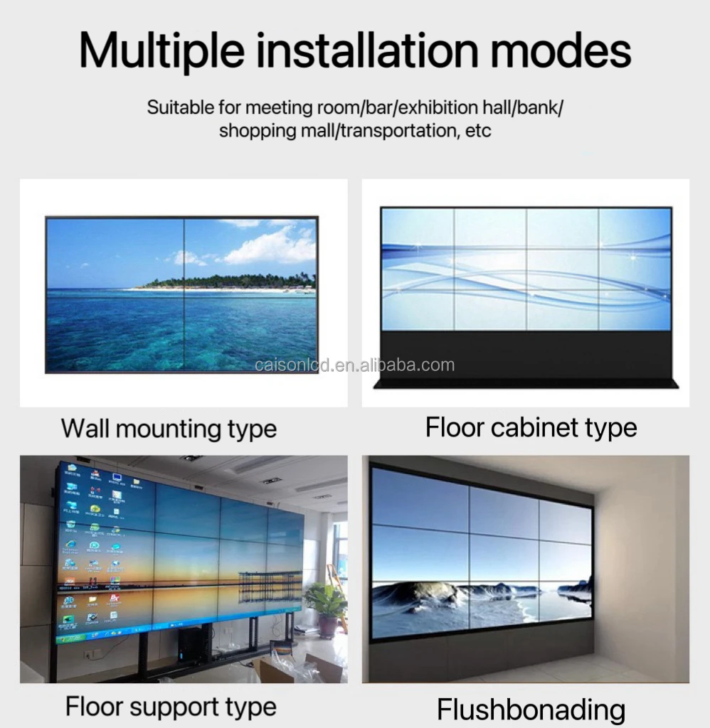 BOE 55 inch high brightness Splicing LCD panel DV550FHM-NVD support 1920(RGB)*1080, 500 nits,video wall LCD screen details