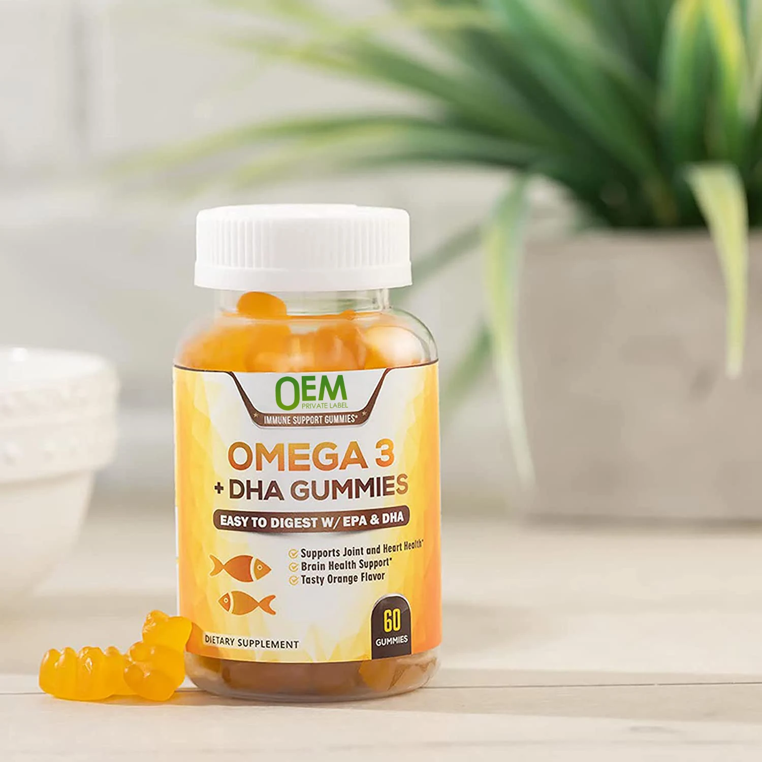 Wholesale Dha Algae Oil Gummies Omega 3 Fish Oil Gummies Dha & Epa Kid
