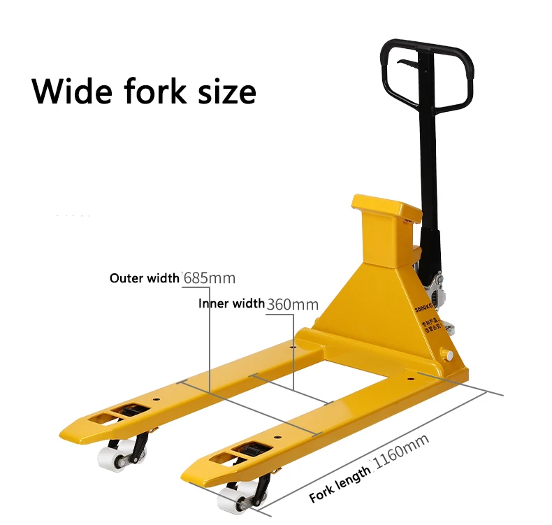 Manual Handling Trolley - 3 Ton Hydraulic Hand Pallet Jack with Scale ...