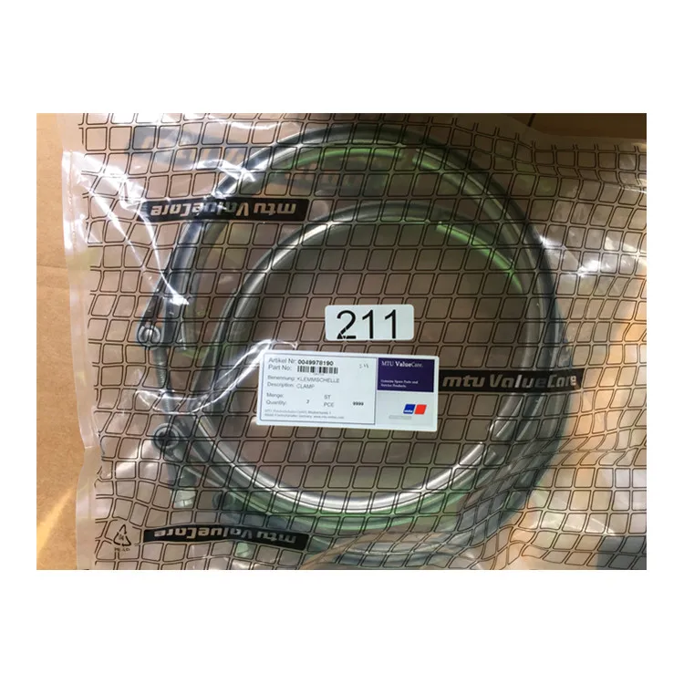 Original MTU 396 engine spare parts 0049978190 V-BAND COUPLING  