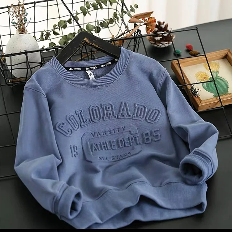 custom embossed sweatshirt