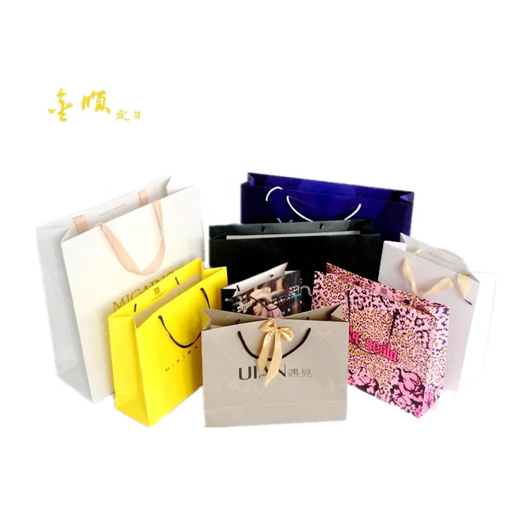 Лидер продаж пакет для покупок из крафт-бумаги с принтом логотипа на