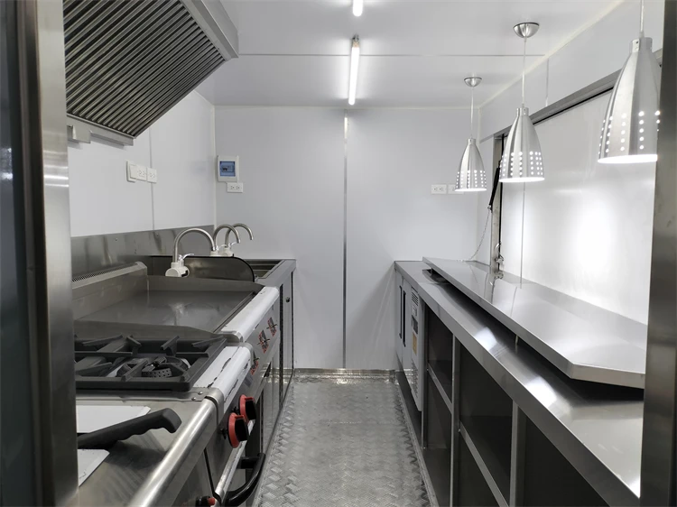 Prefabricated Movable Coffee Shop Container Coffee Unit Build Custom Modified Shipping Container Restaurant