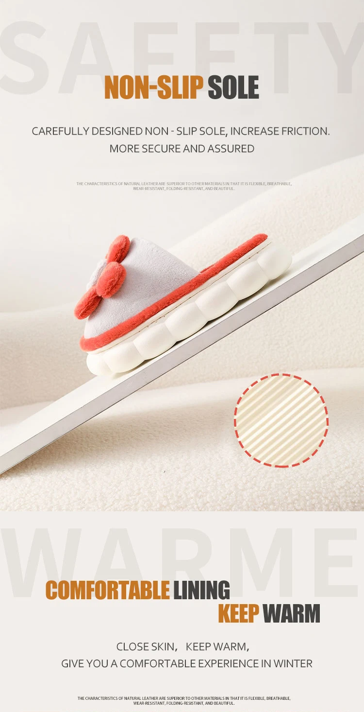 Thick Soled Non Slip Indoor Slippers For Home Use