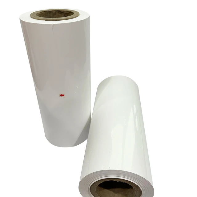 JF Customizable 25 mic - 80 mic White PETG Shrink Film Opaque Great for Milk Container
