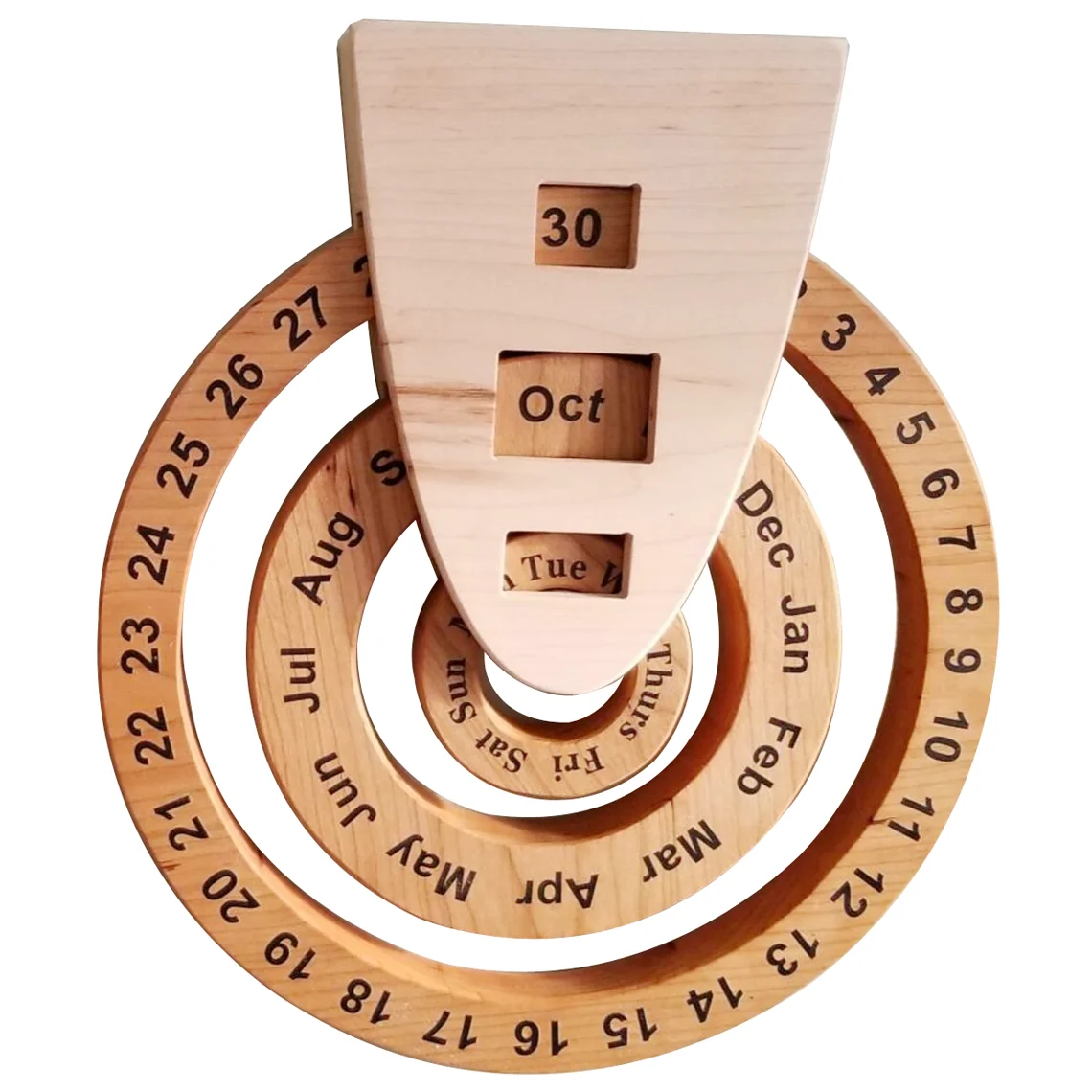 Perpetual Calendar Wooden Perpetual Calendar Never Ending Wood Calendar ...