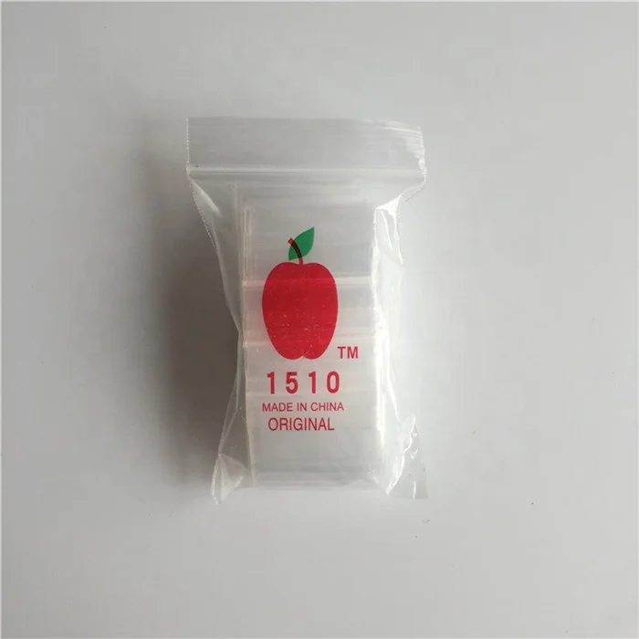 100 Tiny Apple Baggies Rainbow Colors 1212-S Mini Zip Bags smaller