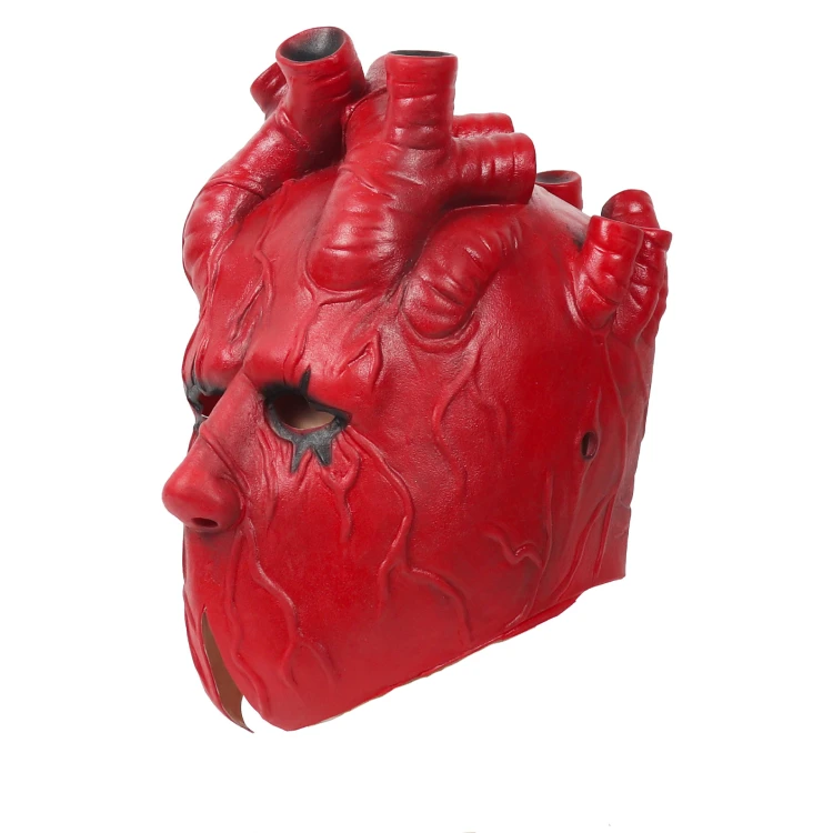 Cerveau Humain Factice En Plastique Rouge - Accessoire Cosplay Ou Déguisement Halloween - Neuf