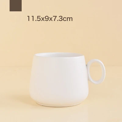 New Arrival Nordic Style Macaron Creative Big Capacity Coffee Ceramic Cup With Handle