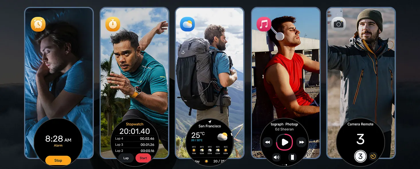  FT66 GPS Sports Smart Watch 2026 3ATM Outdoor Flashlight Heart Rate Monitor Fitness Tracker Compass Smart Watch for Men