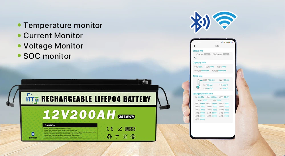 12 Years Warranty 12.8v 100ah Lithium Ion Lead Acid Replacement Lifepo4 Batteries Pack 200ah Solar Storage Battery For Marine supplier