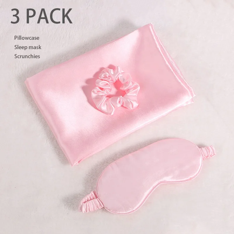 Ready To Ship Luxury Silky Sleep Essentials Sets Sleeping Eye Mask