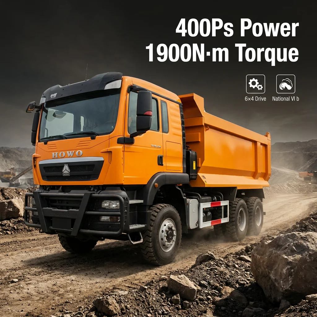 中国重汽豪沃TX 6x4自卸车豪沃自卸柴油货运车用于建筑运输