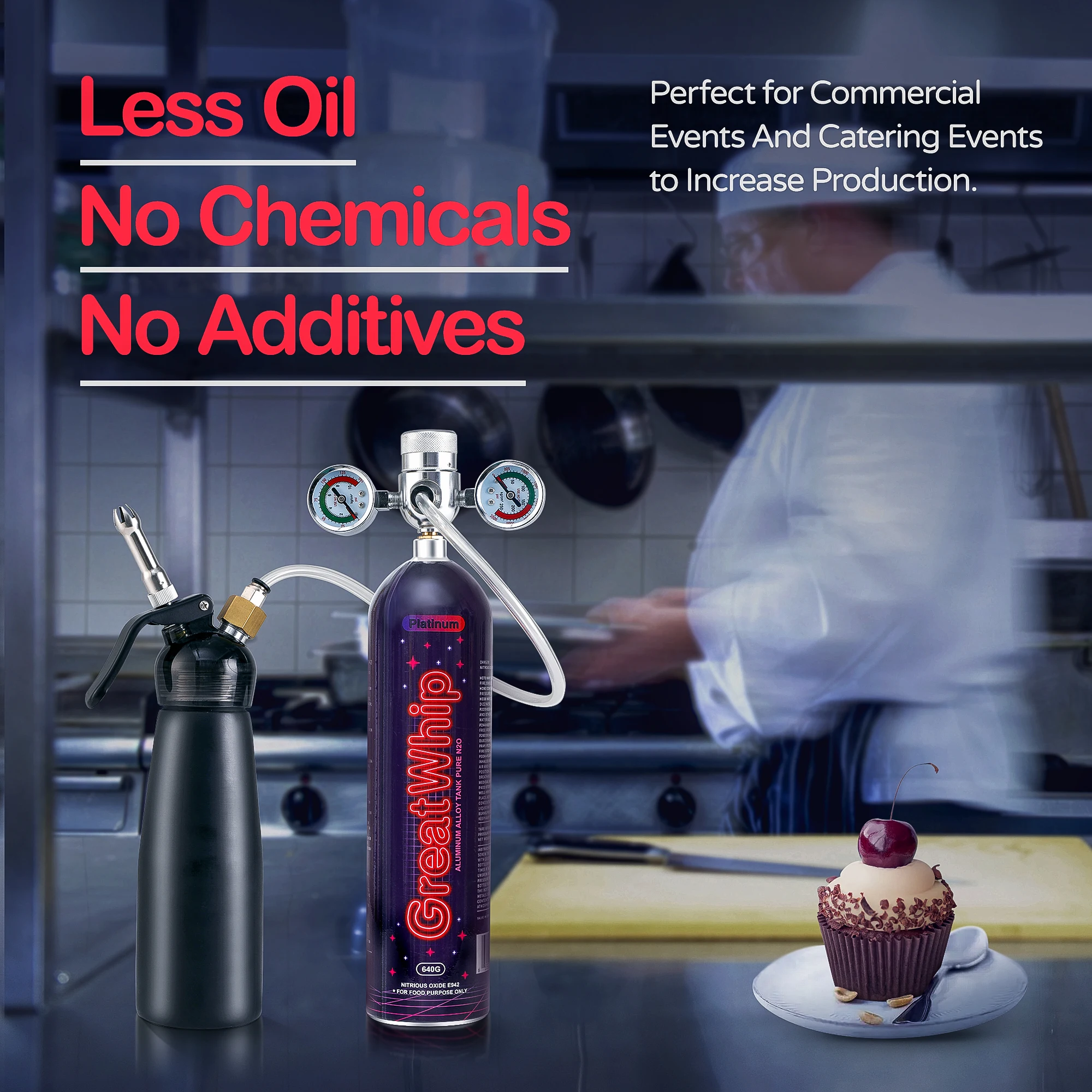 Lesoo Factory Wholesale Cream Whipper Charger Whippet 640 Aluminum