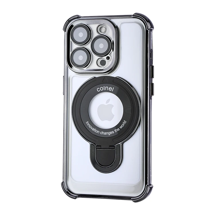 luxury enhanced shockproof transparent cell phone case Compatible with Magsafe wireless charging