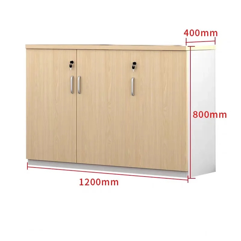 High Quality Modular Wooden Office File Storage 2 Locking Doors ...