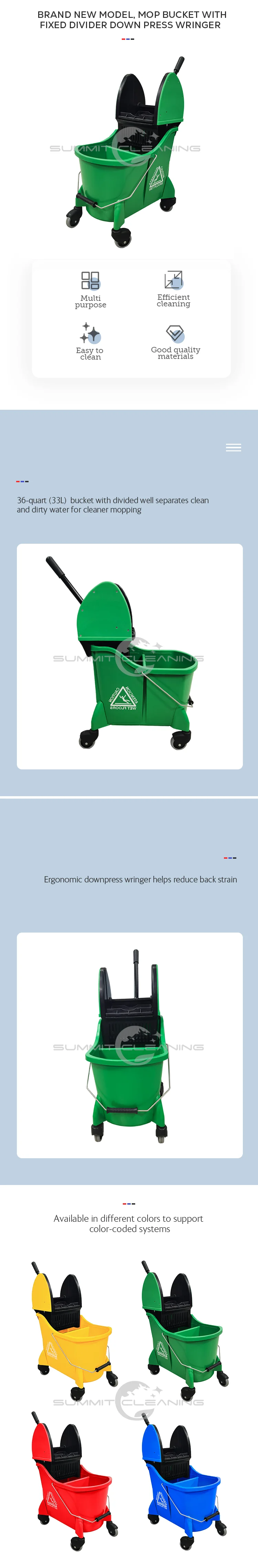 Downpress Mop Bucket With Fixed Divider Buy Bucket,Mop Bucket