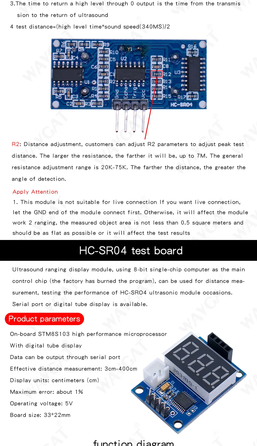 Ultrasonic Sensor HC SR04 HCSR04 To World Ultrasonic Detector Ranging Ultrasonic Sensor HC SR04 HCSR04 To World Ultrasonic Detector Ranging