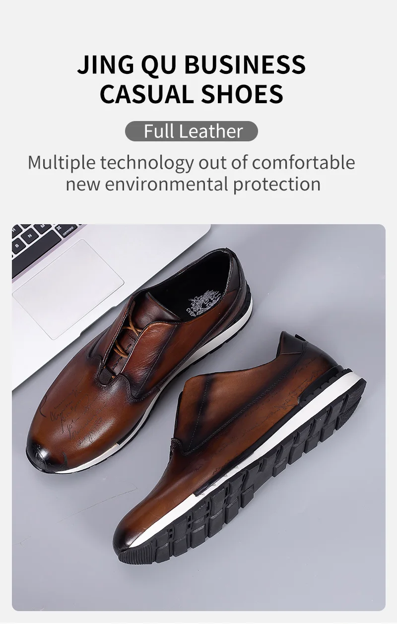 Genuine Leather Men's Shoes Spring And Autumn Tide Shoes 2023 New