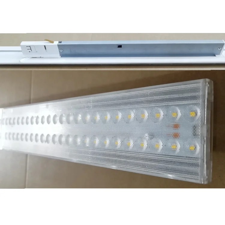 High lumen 8000lm Dali Dimmable High Bay Supermarket aisle lighting Linear Led Track Panel Light