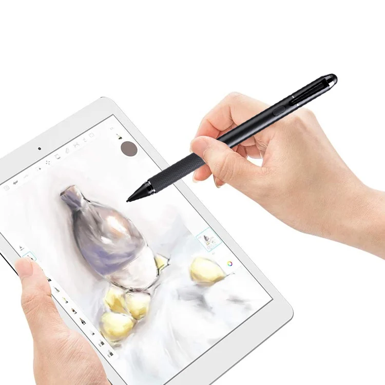 أقلام ستايلس 2 in1 Capactive Touch Screen with Soft Rubber Tip Sensitive Stylus Tip For Your iPad iPhone Samsung Galaxy