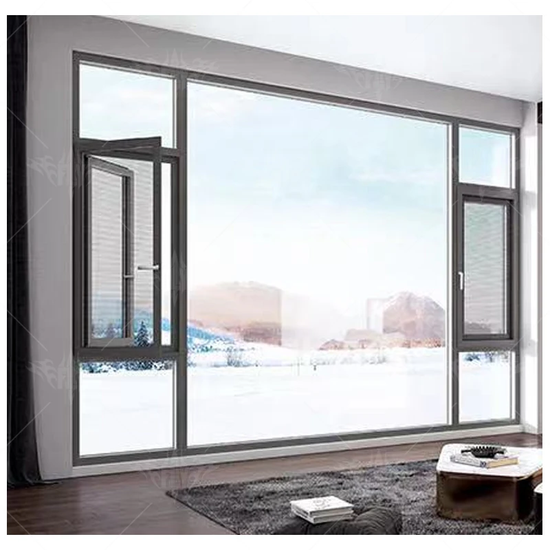 真新しい合金住宅窓グリルデザインスーパー販売アルミニウム窓図面