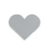 รูปหัวใจสีเทาอมฟ้า