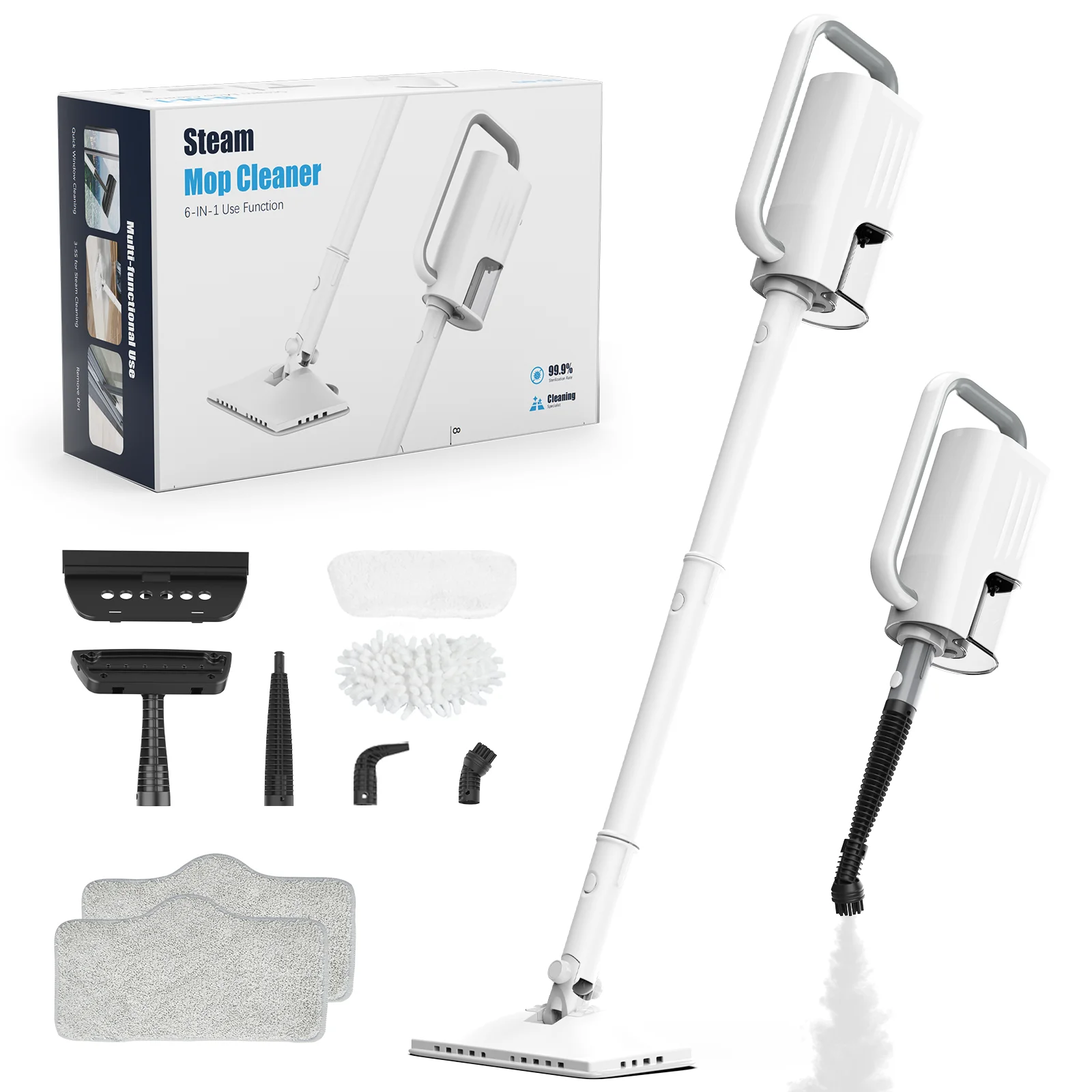 Teendow Most Popular Household Multi-Function Handheld Electric Steam Mop Cleaner Living Room Bedroom Steam Mop